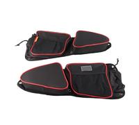 2 pezzi di ricambio per portabicchieri per porta laterale anteriore per XP S 1000 S900 porta UTV arancione di grande capacità con cerniera e materiale in nylon (Nero e rosso)