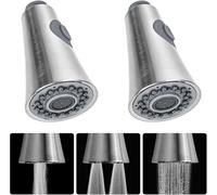 2 pezzi di ricambio per rubinetto, testa doccia, rubinetto da cucina, G 1/2 Pull Out Spray testa rubinetto di ricambio per rubinetto del lavello, rubinetto della cucina, doccetta