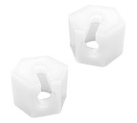 2 pezzi di ricambio per Sodastream, dado di ricambio, dado di ricambio, compatibile con Sodastream Crystal 1.0 e 2.0, Jet, Spirit, Easy, Crystal, Terra, Duo 1.0 & 2.0 (bianco)