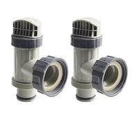 2 pezzi di ricambio per valvola per piscina con guarnizioni, compatibile con pompa filtro Intex 10747, regolatore del flusso dell'acqua, tubo per piscina, sistema di valvole per piscina