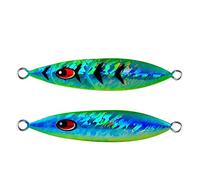 2 Pezzi di Richiamo di Pesca Giga di Metallo Giga Lenta Cucchiaio di Colata di Metallo 160 G / 13 Cm 200 G / 14 Cm Esche Artificiali off Shore in Metallo Fuso Jigging 200 g / 14 cm/B