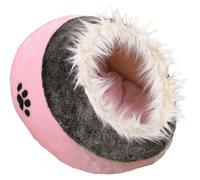 2 pezzi di rifugio peloso Minou 35 × 26 × 41 cm, rosa/grigio