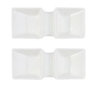 2 pezzi di salsa in ceramica piatti di condimento per il servizio della ciotola