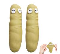 2 pezzi di salsiccia stressante per alleviare lo stress, stretching Poo Ball Fake Stretchy Poop, giocattolo antistress, divertente regalo di compleanno, giocattolo scherzo per bambini, adulti, cachi
