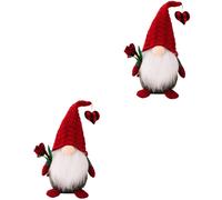 2 pezzi di San Gnome peluche svedese gnomo tabletop elfo bambola