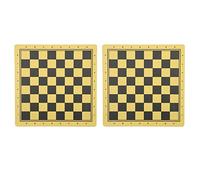 2 pezzi di scacchiera in legno a doppia faccia, tabellone multifunzione per scacchi e backgammon, tavolo da gioco in legno multi-gioco per uso interno, adatto a hall di hotel e