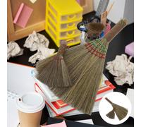 2 pezzi di scopa in paglia di miscanto intrecciata a mano - Scopa morbida per