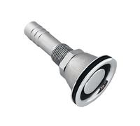 2 pezzi di sfiato for serbatoio di carburante GAS for barca for tubo flessibile da 5/8" in acciaio inossidabile 316 a filo, montaggio passante, guarnizione di montaggio, hardware(Straight)