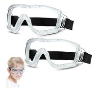2 pezzi di sicurezza per bambini occhiali per bambini antidecana a doppia fabbrica di protezione completamente chiusa per occhiali di sicurezza con cinturino regolabile per adolesce