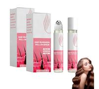2 pezzi di siero Roll-On, rosmarino riduce la perdita dei capelli e rafforza le radici dei capelli, cura intensiva per il cuoio capelluto con formula nutriente, uso quotidiano per donne e uomini