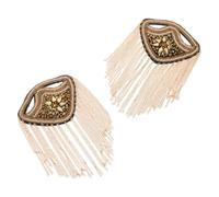 2 pezzi di spalline con nappa: spalline con strass - gioielli per spalle -