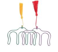 2 Pezzi di Spartiti con Nappe Clip Supporto per Chitarra Segnalibri nel Metallo Pagina di Pianoforte Supporto per Pagine di Musica Clip per Libri Musicali un Forma di M