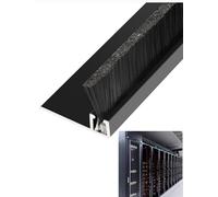 2 pezzi di spazzola a striscia in lega di alluminio tipo H/F - Guarnizione industriale for fondo porta, armadietto, macchina utensile, striscia antipolvere e anti-intemperie(F,15cm/5.9in)