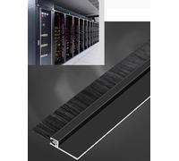 2 pezzi di spazzola a striscia in lega di alluminio tipo H/F - Guarnizione industriale for fondo porta, armadietto, macchina utensile, striscia antipolvere e anti-intemperie(H,5cm/2in)