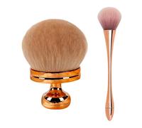 2 Pezzi Di Spazzola Per Marca Morbida, Strumenti Per Fare -Up, Applicatore Cosmetico, Adatti Per Fard, Base Liquida, Polvere Sciolta.