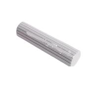 2 pezzi di spugna cotone che assorbe acqua, testa scopa, bocca stretta, durevole, strumento pulizia domestica, parte ricambio for mop, 28 cm(Gray)