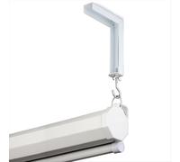 2 pezzi di staffa a L per schermo del proiettore e gancio per tenda del proiettore