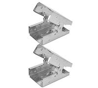 2 pezzi di staffe per cavalletti da , kit di staffe in metallo robuste e resistenti, supporto da falegnameria antiruggine con design a denti di professionale per