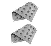 2 pezzi di stampi in silicone a forma di ciottoli, 28 cavità, antiaderenti, per