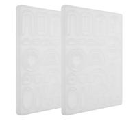 2 pezzi di stampi per colata di resina per gioielli fai da te, stampi in