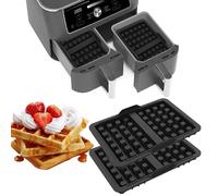 2 Pezzi di Stampi per Waffle in Silicone per Il Forno, Inserti Piastra per Waffle, Compatibili Con Le Friggitrici Ad Aria Calda Ninja AF300EU/AF400EU/AF451EU/ SL400EU/AF500DE,Accessori per Waffle