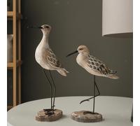 2 pezzi di statuette di uccelli vintage per auto, decorazioni costiere,