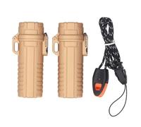 2 pezzi di stoccaggio di plastica tubo d'acqua a prova di acqua sigillata tasti contenitori portatili anelli di dollari per viaggi in campeggio esterno Organizzatore compatto (D'oro)