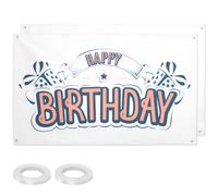 2 pezzi di striscioni vuoti, cartelli di grandi dimensioni, striscioni appesi,