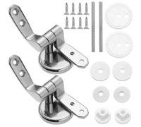 2 pezzi di strumento riparazione, cerniere cromate for sedili WC, supporti ricambio, collegamento, cerniera del coperchio Per Cerniere Sedile WC
