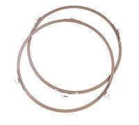 2 pezzi di supporto for piatto girevole in plastica for microonde, supporto for giradischi con anello ruota, for accessorio domestico for la cottura a microonde