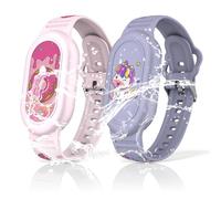 2 pezzi di supporto impermeabile in silicone per Samsung Galaxy SmartTag2, simpatico dinosauro e design cartoni animati balena, adatto per bambini, protezione regolabile