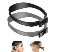 2 pezzi di tagliacapelli regolabili istruzioni (lingua italiana non garantita), stencil per tagliare i capelli, guida professionale, per tagli di capelli, collo dritto (nero + grigio)