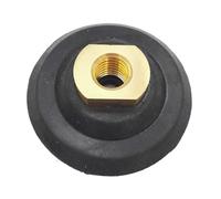 2 pezzi di tamponi diamantati for lucidatura - tamponi di supporto da 80 mm/100 mm/125 mm for filettatura M14 e 5/8-11, ideali for dischi abrasivi(Rubber,100mm 5/8)