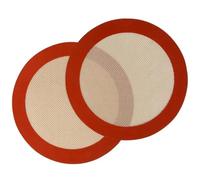 2 pezzi di tappetino da forno circolare in silicone riutilizzabile e antiaderente, adatto for friggitrici ad aria forni Per Feste E Festività