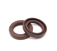 2 pezzi di tappi a doppio labbro FKM guarnizioni TC con molle a torsione, diametro albero 25 mm, diametro esterno 40 mm, spessore 8 mm paraoli scheletrati, FKM 25x40x8mm