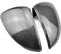 2 Pezzi di Tappi Copri specchietti retrovisori in ABS per Auto, per Golf 7 R, Tappi Copri specchietti retrovisori di Ricambio per Proteggere Lo specchietto retrovisore, Normale-B-Nero Brillante