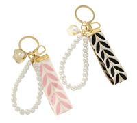 2 Pezzi Di Tastiera Per Bracciale Perle, Anello Appeso Del Trailer Creativo, Ciondolo A Borsa Semplice E Alla Moda E Carino Per Le Donne, Accessori Chiave Interessanti.