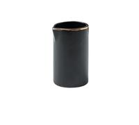 2 pezzi di tazza latte in ceramica barattolo con miele caffè secchiello succo zucchero for uso domestico per Latte con Coperchio(Black gold-200ml)