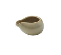 2 pezzi di tazza latte in ceramica barattolo con miele caffè secchiello succo zucchero for uso domestico per Latte con Coperchio(Brown yellow-100ml)