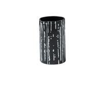 2 pezzi di tazza latte in ceramica barattolo con miele caffè secchiello succo zucchero for uso domestico per Latte con Coperchio(Black white-200ml)