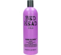 2 pezzi di tigi bed head dumb blonde for chemically treated shampoo 750 ml