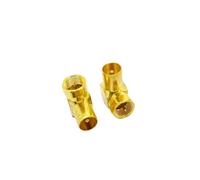 2 pezzi di tipo F for TV IEC 90 gradi connettore antenna adattatore ad angolo retto for presa cavo coassiale combinazione F-TV(No5)