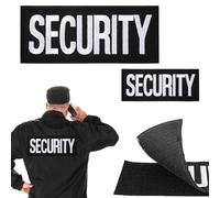 2 Pezzi di Toppe di Sicurezza Ricamate, Badge di Grandi Dimensioni da Cucire e Termoadesive per Gilet, Giacche, Camicie e Zaini da Esterno