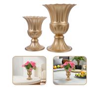 2 pezzi di urna fioriera classica, urna da esterno in ferro, fioriera in