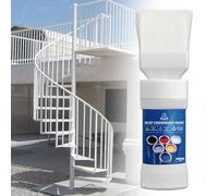 2 pezzi di vernice per conversione ruggine, resistente alle intemperie, per metallo, rimozione ruggine 2 in 1, vernici metalliche con pennello, vernici per conversione ruggine, dolore a base d'acqua