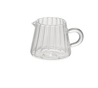 2 pezzi di vetro caffè brocca di latte brocca di tè multifunzionale trasparente for soggiorno caffè domestico ufficio bevanda Per Latte, Caffè(8 * 6.3cm-160ml)