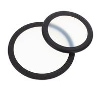 2 Pezzi Diaframma per Stetoscopio di Ricambio PVC Nero, Adulti | Accessori di Ricambio per Stetoscopio, Compatibile Molte Marche e Modelli, Sostituzione Facile, Durata Migliorata