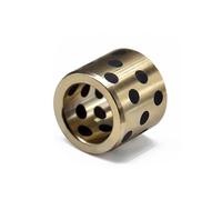 2 pezzi, diametro interno 17-20 mm, boccole in ottone, resistenti all'usura, autolubrificanti, boccole senza olio per parti di macchinari industriali,2 pezzi,18x22x25mm