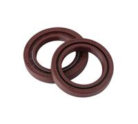 2 pezzi diametro interno 40mm di guarnizioni oleodinamiche in FKM a doppia labbra e doppio molla per tenuta bidirezionale, diametro esterno 72mm, altezza 12mm, 40x72x12mm
