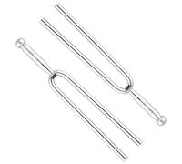 2 Pezzi Diapason, Diapason Tondo A440 Hz Diapason in Acciaio Inox Diapason Standard per Accordare Chitarre Ukulele Violini Pianoforti e Mantenerli Perfettamente in Sintonia Dispositivo Sintonizzatore